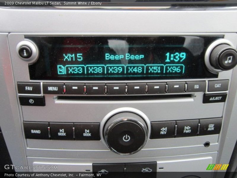 Summit White / Ebony 2009 Chevrolet Malibu LT Sedan