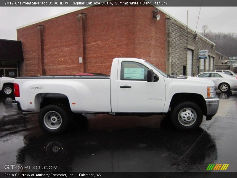  2012 Silverado 3500HD WT Regular Cab 4x4 Dually Summit White