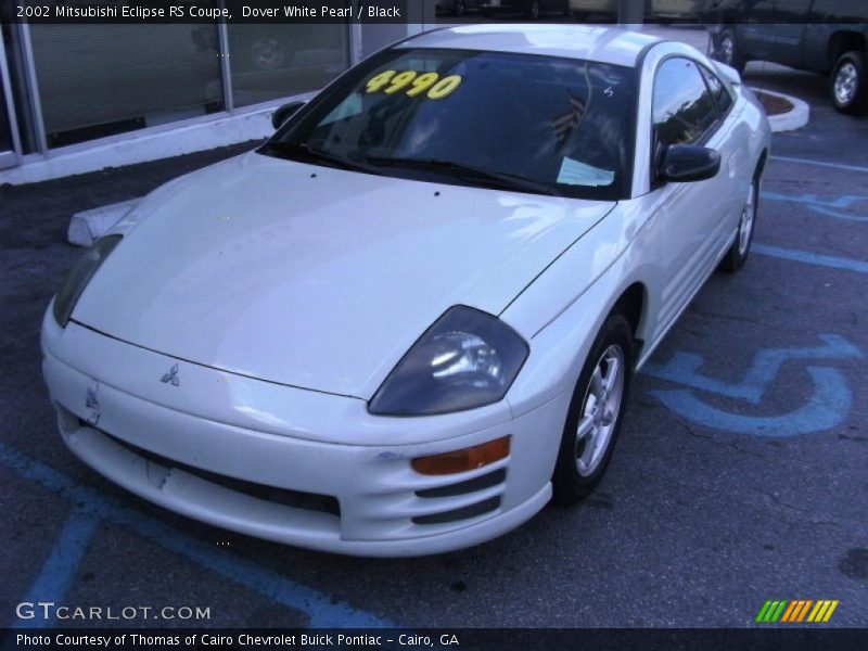 Dover White Pearl / Black 2002 Mitsubishi Eclipse RS Coupe