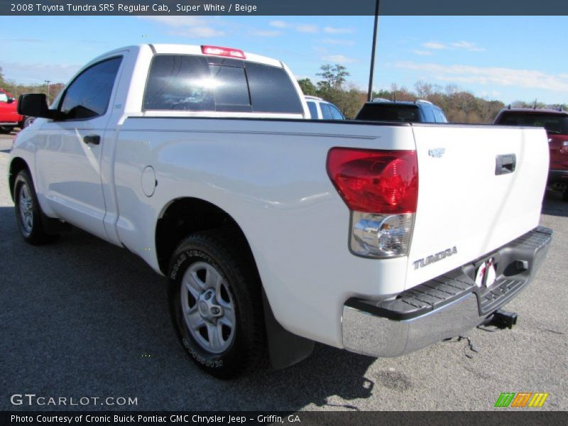 Super White / Beige 2008 Toyota Tundra SR5 Regular Cab