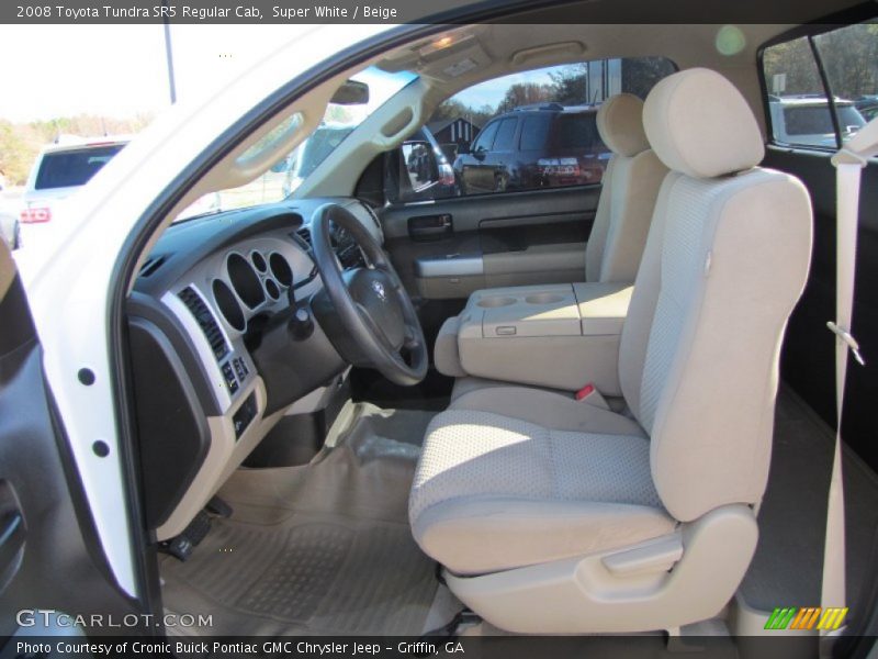 Super White / Beige 2008 Toyota Tundra SR5 Regular Cab