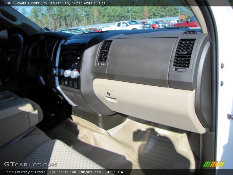 Super White / Beige 2008 Toyota Tundra SR5 Regular Cab