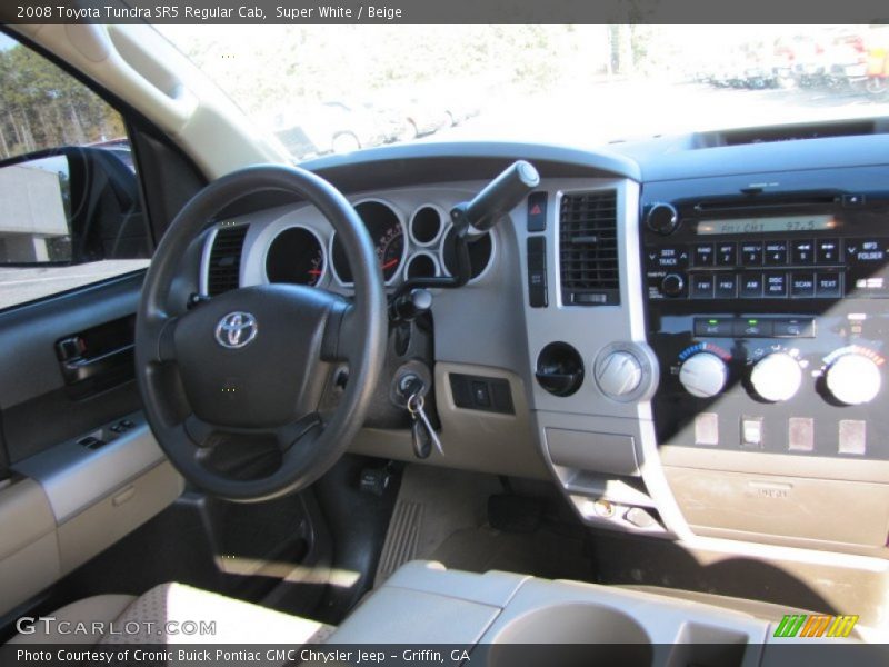 Super White / Beige 2008 Toyota Tundra SR5 Regular Cab