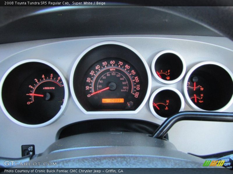 Super White / Beige 2008 Toyota Tundra SR5 Regular Cab