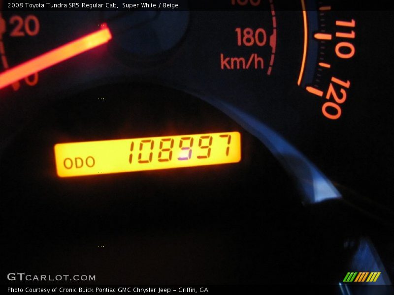 Super White / Beige 2008 Toyota Tundra SR5 Regular Cab