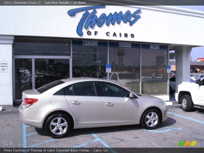 Gold Mist Metallic / Jet Black 2011 Chevrolet Cruze LT