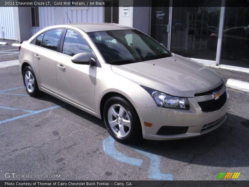 Gold Mist Metallic / Jet Black 2011 Chevrolet Cruze LT