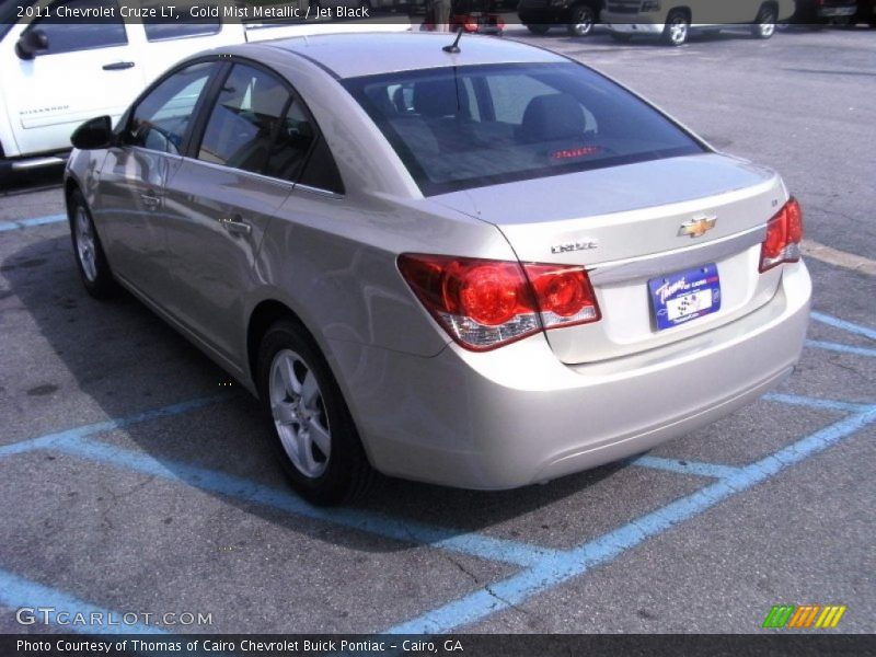 Gold Mist Metallic / Jet Black 2011 Chevrolet Cruze LT