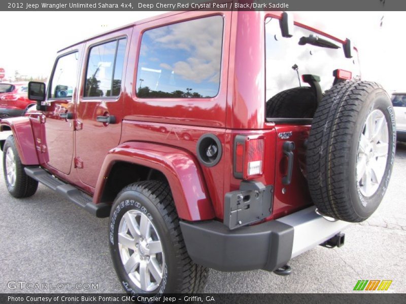 Deep Cherry Red Crystal Pearl / Black/Dark Saddle 2012 Jeep Wrangler Unlimited Sahara 4x4