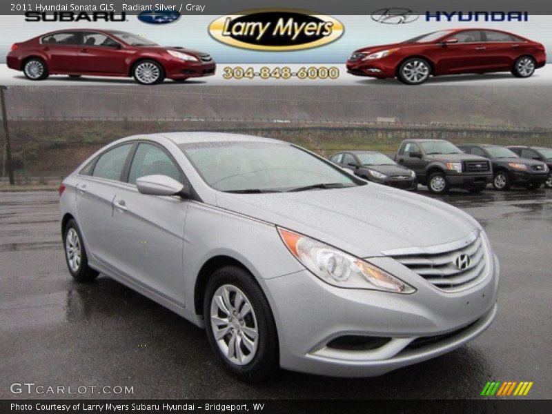 Radiant Silver / Gray 2011 Hyundai Sonata GLS