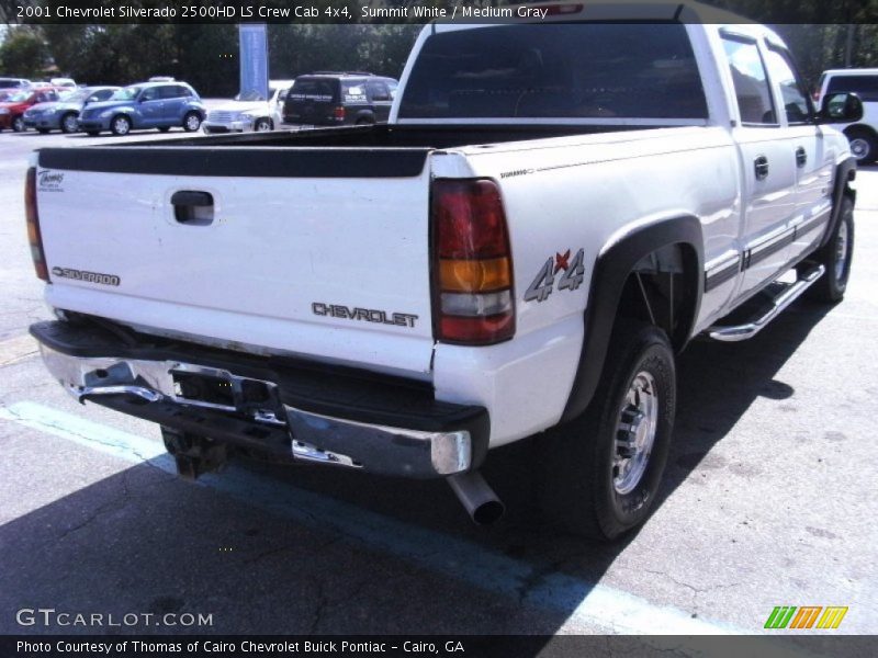Summit White / Medium Gray 2001 Chevrolet Silverado 2500HD LS Crew Cab 4x4