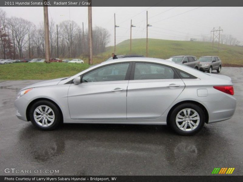 Radiant Silver / Gray 2011 Hyundai Sonata GLS