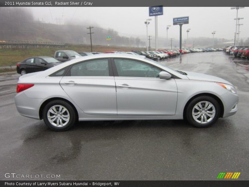 Radiant Silver / Gray 2011 Hyundai Sonata GLS