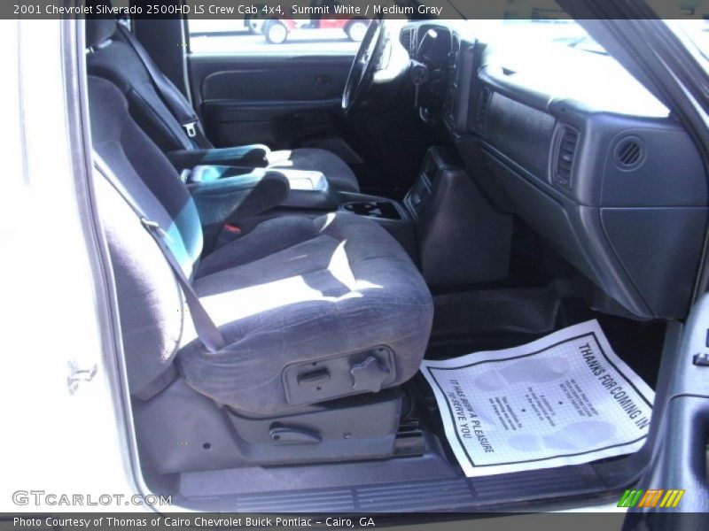Summit White / Medium Gray 2001 Chevrolet Silverado 2500HD LS Crew Cab 4x4