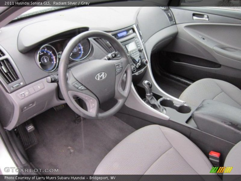 Radiant Silver / Gray 2011 Hyundai Sonata GLS