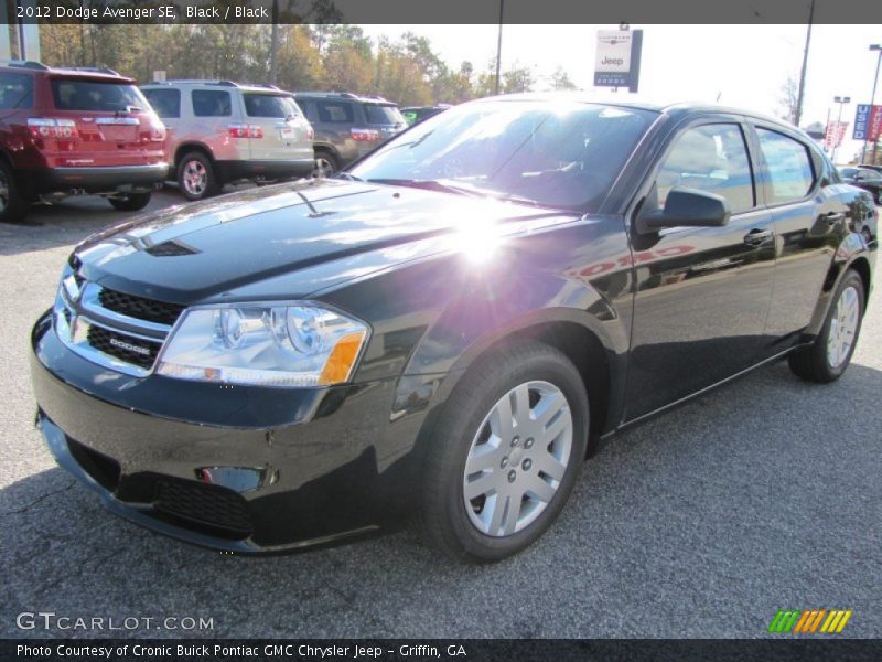 Black / Black 2012 Dodge Avenger SE
