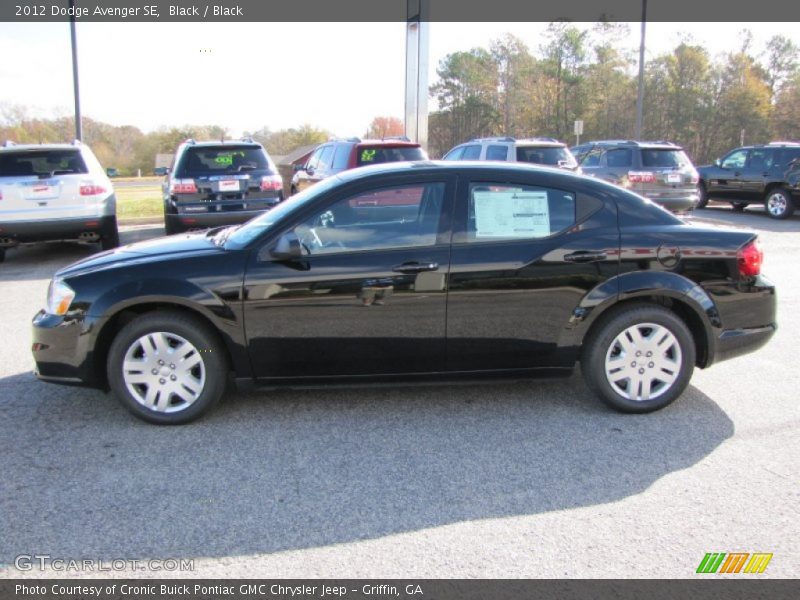 Black / Black 2012 Dodge Avenger SE