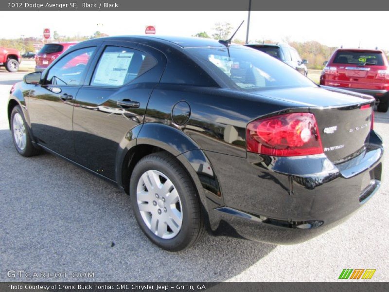 Black / Black 2012 Dodge Avenger SE