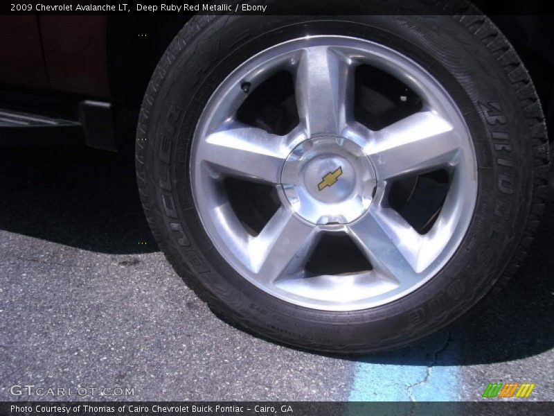 Deep Ruby Red Metallic / Ebony 2009 Chevrolet Avalanche LT