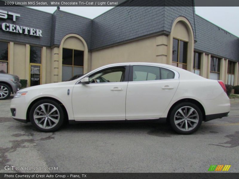 White Chocolate Tri-Coat / Light Camel 2009 Lincoln MKS Sedan