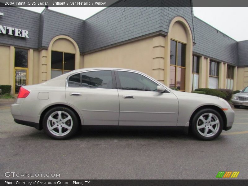 Brilliant Silver Metallic / Willow 2004 Infiniti G 35 Sedan
