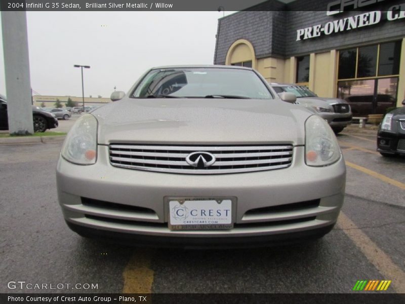 Brilliant Silver Metallic / Willow 2004 Infiniti G 35 Sedan