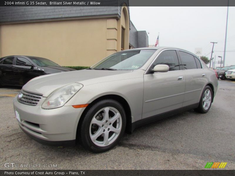 Brilliant Silver Metallic / Willow 2004 Infiniti G 35 Sedan