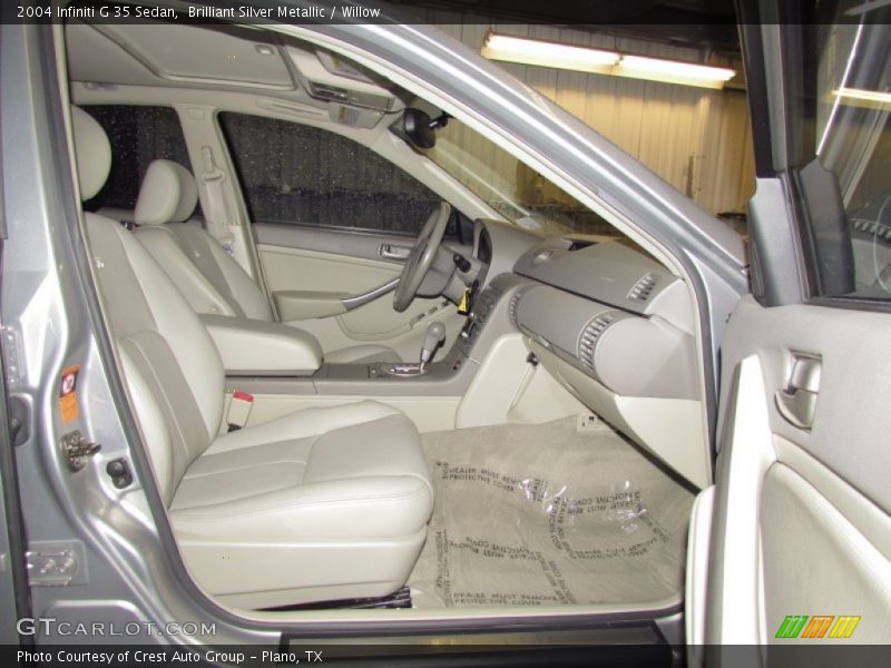 Brilliant Silver Metallic / Willow 2004 Infiniti G 35 Sedan