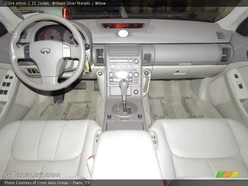 Brilliant Silver Metallic / Willow 2004 Infiniti G 35 Sedan