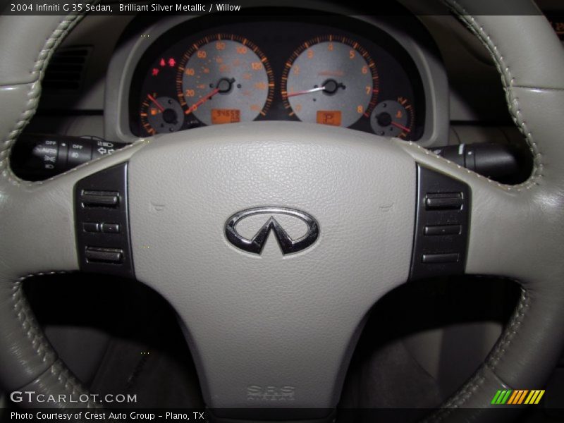 Brilliant Silver Metallic / Willow 2004 Infiniti G 35 Sedan