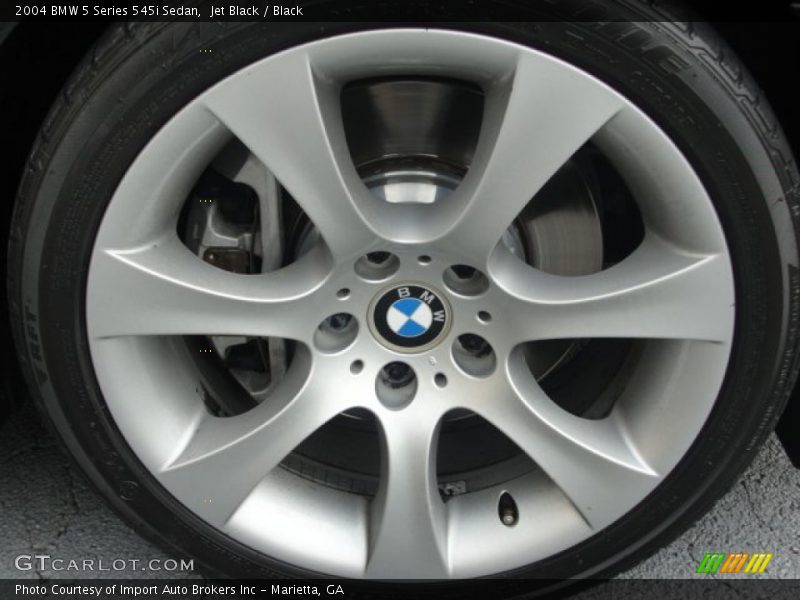 Jet Black / Black 2004 BMW 5 Series 545i Sedan