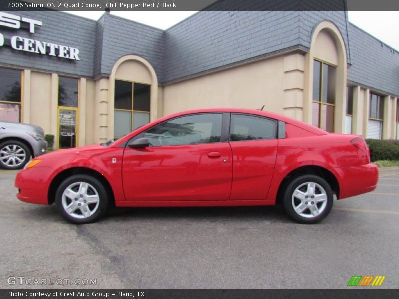 Chili Pepper Red / Black 2006 Saturn ION 2 Quad Coupe