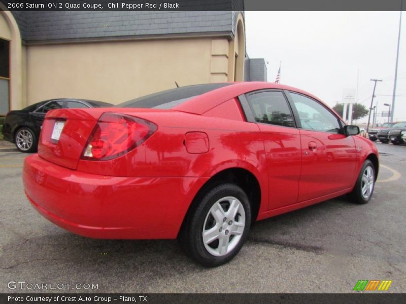 Chili Pepper Red / Black 2006 Saturn ION 2 Quad Coupe