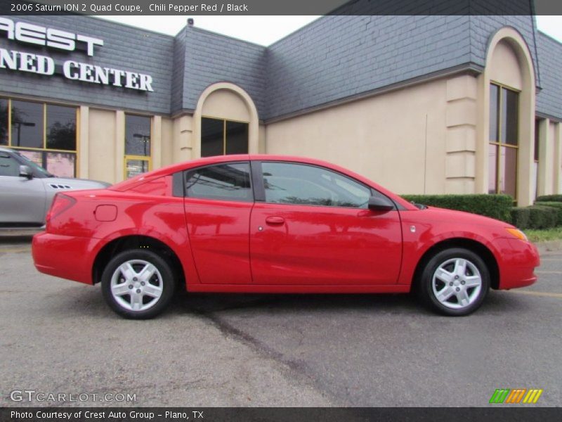 Chili Pepper Red / Black 2006 Saturn ION 2 Quad Coupe