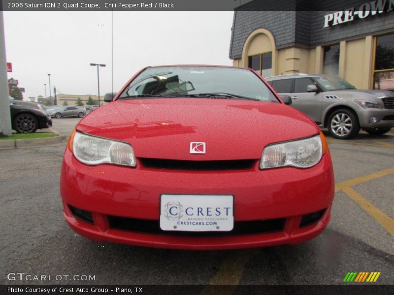 Chili Pepper Red / Black 2006 Saturn ION 2 Quad Coupe
