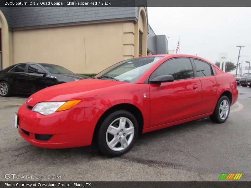 Chili Pepper Red / Black 2006 Saturn ION 2 Quad Coupe