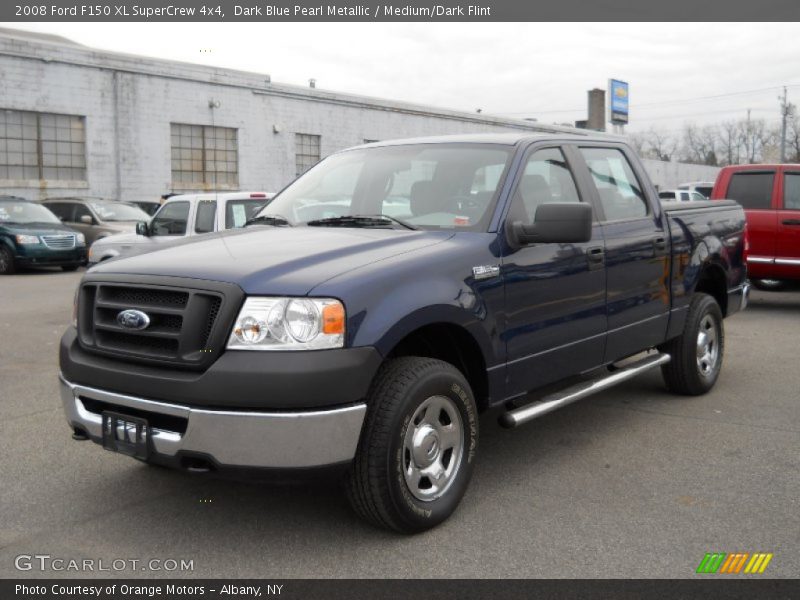 Dark Blue Pearl Metallic / Medium/Dark Flint 2008 Ford F150 XL SuperCrew 4x4