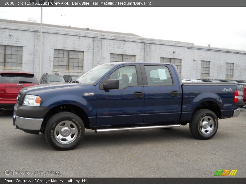 Dark Blue Pearl Metallic / Medium/Dark Flint 2008 Ford F150 XL SuperCrew 4x4
