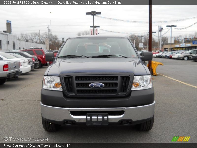 Dark Blue Pearl Metallic / Medium/Dark Flint 2008 Ford F150 XL SuperCrew 4x4