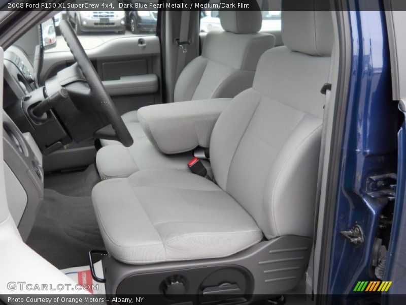 Dark Blue Pearl Metallic / Medium/Dark Flint 2008 Ford F150 XL SuperCrew 4x4