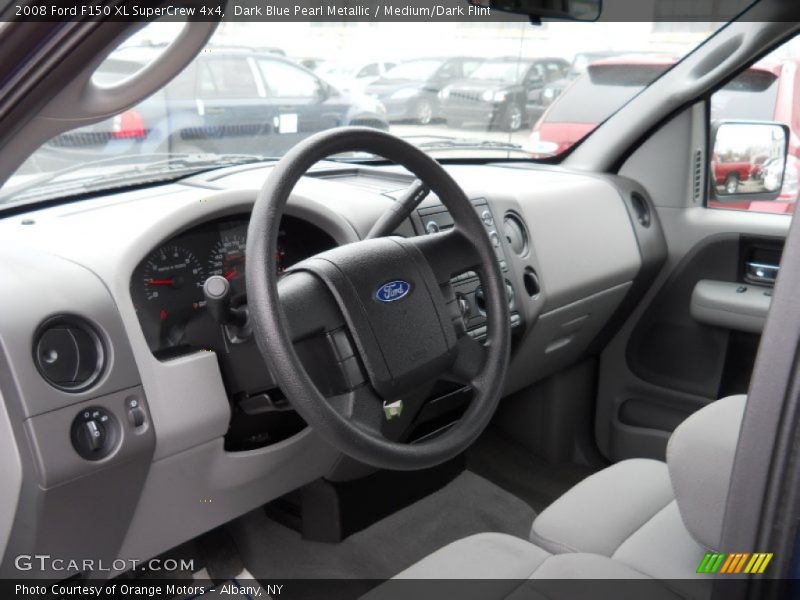 Dark Blue Pearl Metallic / Medium/Dark Flint 2008 Ford F150 XL SuperCrew 4x4