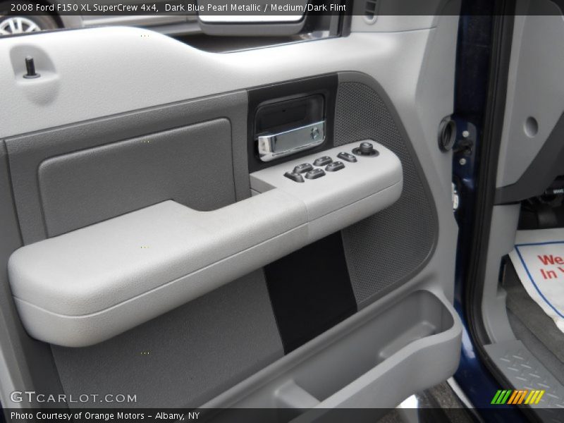 Dark Blue Pearl Metallic / Medium/Dark Flint 2008 Ford F150 XL SuperCrew 4x4