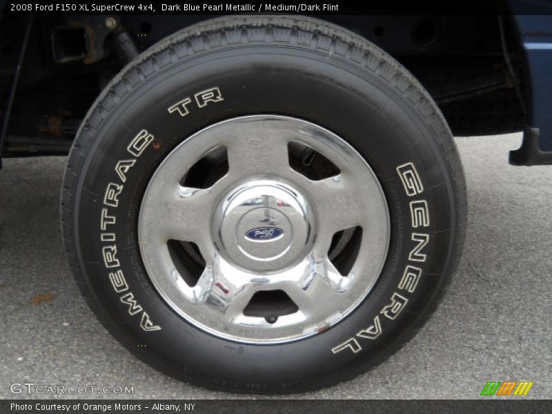 Dark Blue Pearl Metallic / Medium/Dark Flint 2008 Ford F150 XL SuperCrew 4x4