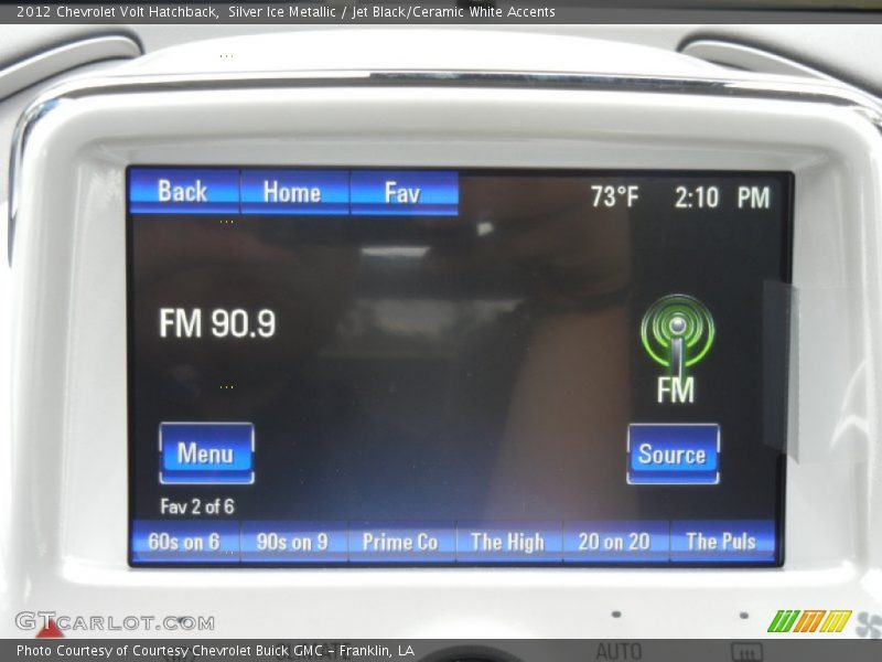 Audio System of 2012 Volt Hatchback