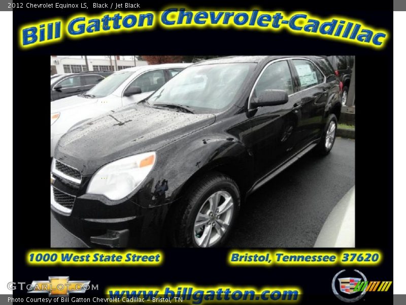 Black / Jet Black 2012 Chevrolet Equinox LS