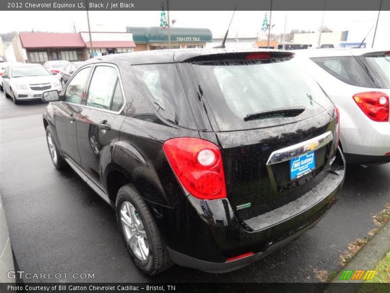 Black / Jet Black 2012 Chevrolet Equinox LS