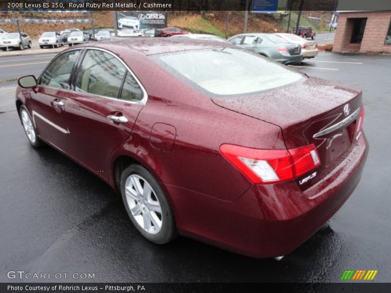Royal Ruby Red Metallic / Cashmere 2008 Lexus ES 350