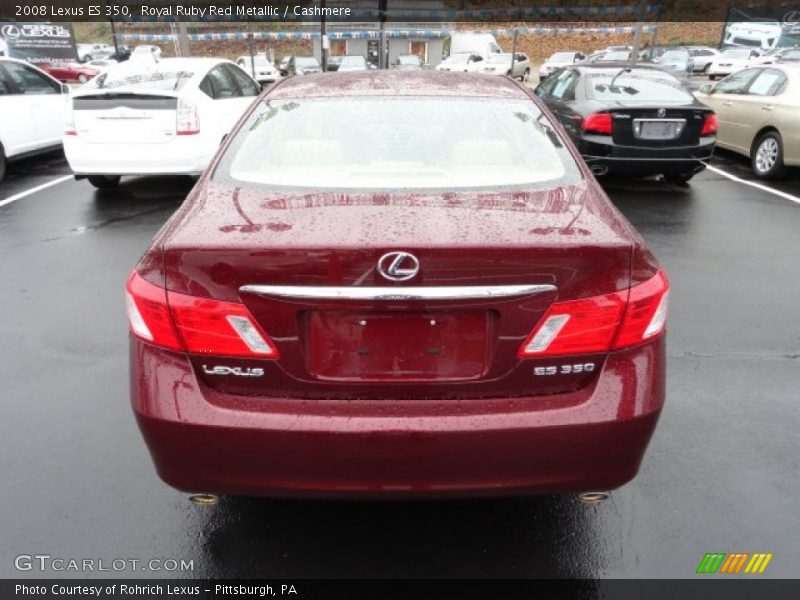 Royal Ruby Red Metallic / Cashmere 2008 Lexus ES 350