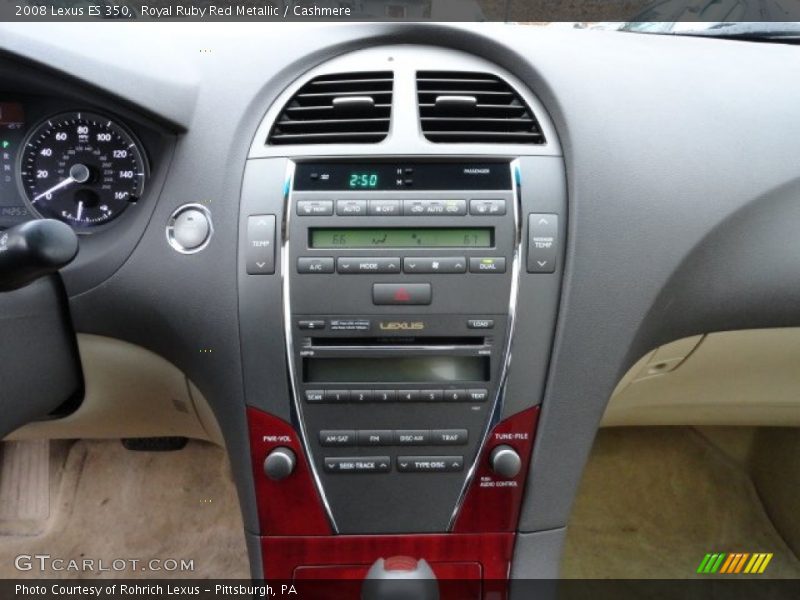 Royal Ruby Red Metallic / Cashmere 2008 Lexus ES 350