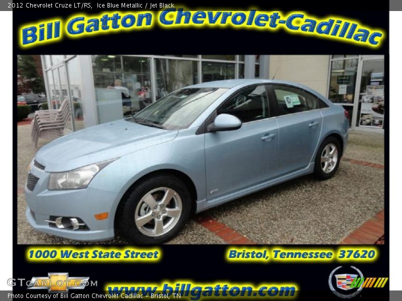 Ice Blue Metallic / Jet Black 2012 Chevrolet Cruze LT/RS